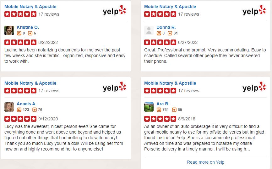 La Canada Flintridge, CA Mobile Notary & Apostille Reviews on Yelp.com